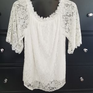 White, lace blouse